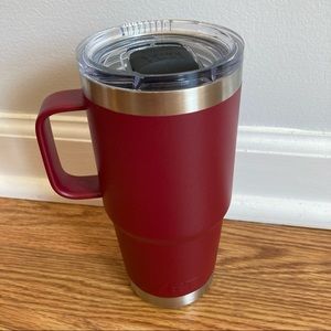 20 oz Yeti Rambler Traveler Coffee Mug Red